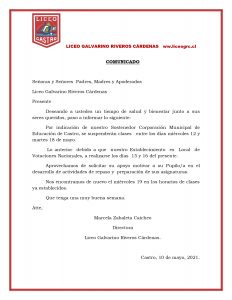 COMUNICADO SUSPENSIÓN DE CLASES ELECCIONES MAYO 2021_page-0001